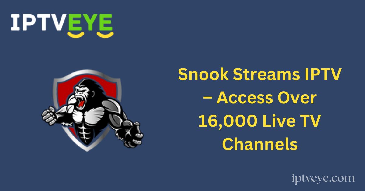 Snook Streams IPTV – Access Over 16,000 Live TV Channels